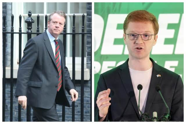 Alistair Jack and Ross Greer are in the midst of a fierce row.