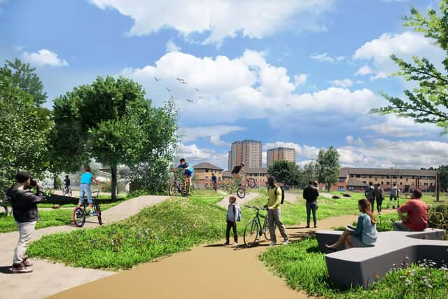 The Old Dalmarnock Road Green Infrastructure project will see land beside the Bridgeton Community Learning Campus in Glasgow's east end transformed into 'active greenspace'.
