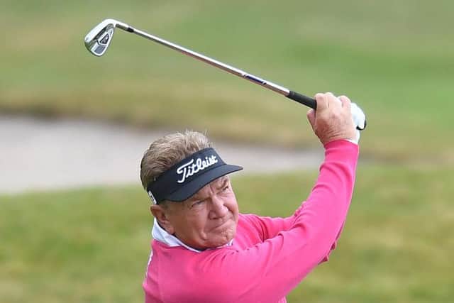Paul Broadhurst in action during the third round o The Senior Open. Picture: Mark Runnacles/Getty Images.
