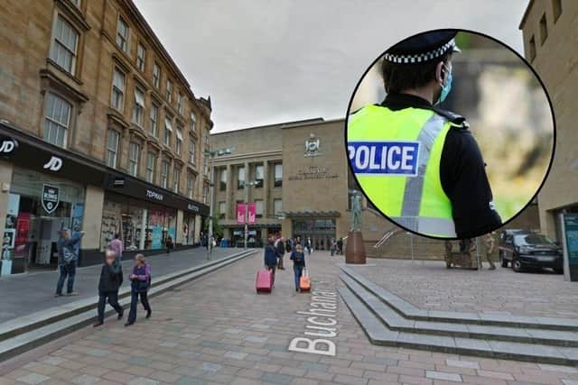 A 46-year-old man was attacked near JD Sports on Buchanan Street at around 6.40pm on Saturday, July 3.