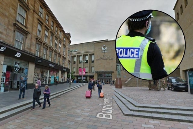 A 46-year-old man was attacked near JD Sports on Buchanan Street at around 6.40pm on Saturday, July 3.