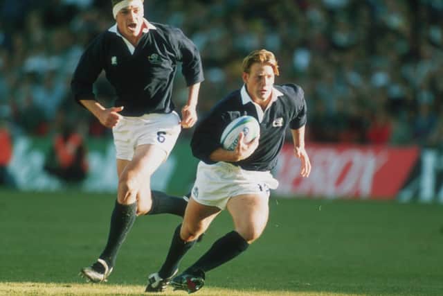 Graham Shiel of Scotland during the Rugby World Cup, Pretoria, 11th June 1995. New Zealand beat Scotland 48-30. (Photo by Clive Mason/Getty Images)