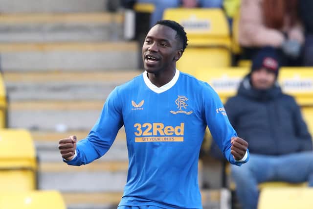 Zambian international striker Fashion Sakala has scored six goals for Rangers since joining the Ibrox club from Oostende last summer. (Photo by Ian MacNicol/Getty Images)