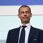 UEFA President Aleksander Ceferin. (Photo by FRANCK FIFE/AFP via Getty Images)