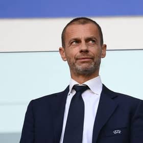 UEFA President Aleksander Ceferin. (Photo by FRANCK FIFE/AFP via Getty Images)