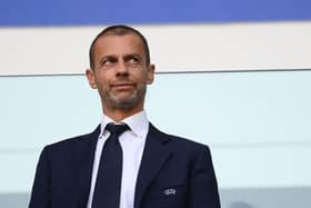 UEFA President Aleksander Ceferin. (Photo by FRANCK FIFE/AFP via Getty Images)