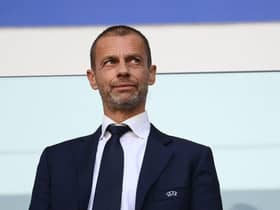 UEFA President Aleksander Ceferin. (Photo by FRANCK FIFE/AFP via Getty Images)