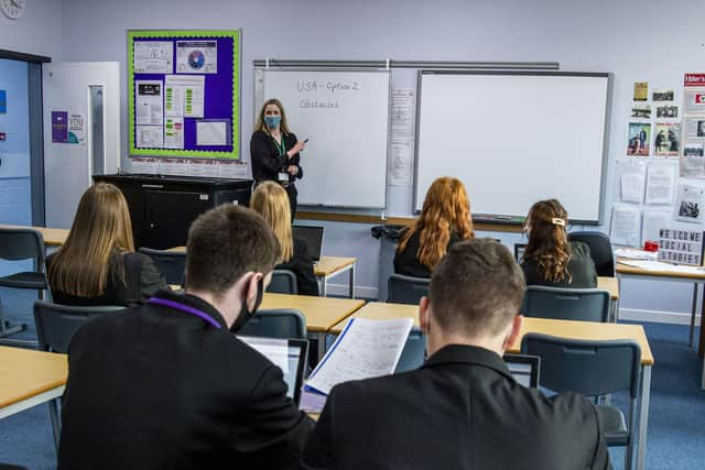 S5 and S6 pupils at Armadale Academy. Picture: Lisa Ferguson