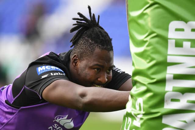 South African forward Sintu Manjezi has joined Glasgow from the Bulls. (Photo by Ross MacDonald / SNS Group)