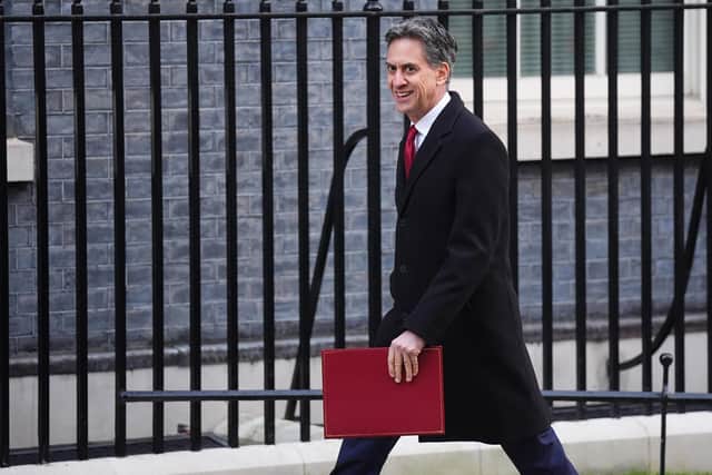 UK Energy Secretary Ed Miliband