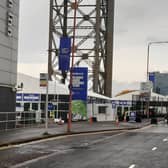 The main entrance of the COP26 conference - but there's no cycle parking provided. Picture: The Scotsman