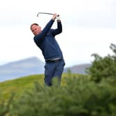 Alastair Forsyth in action during the first round of the Loch Lomond Whiskies Scottish PGA Championship at West Kilbride. Picture: Mark Runnacles/Getty Images.