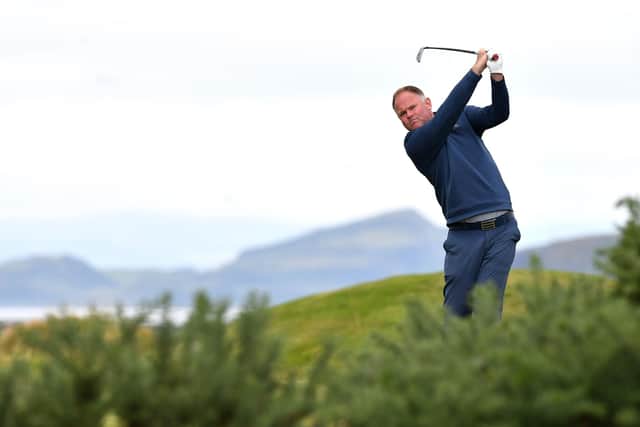 Alastair Forsyth in action during the first round of the Loch Lomond Whiskies Scottish PGA Championship at West Kilbride. Picture: Mark Runnacles/Getty Images.
