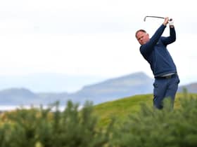 Alastair Forsyth in action during the first round of the Loch Lomond Whiskies Scottish PGA Championship at West Kilbride. Picture: Mark Runnacles/Getty Images.
