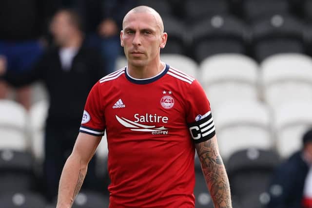 Aberdeen's Scott Brown wll face former club Celtic for the first time on Sunday. (Photo by Alan Harvey / SNS Group)