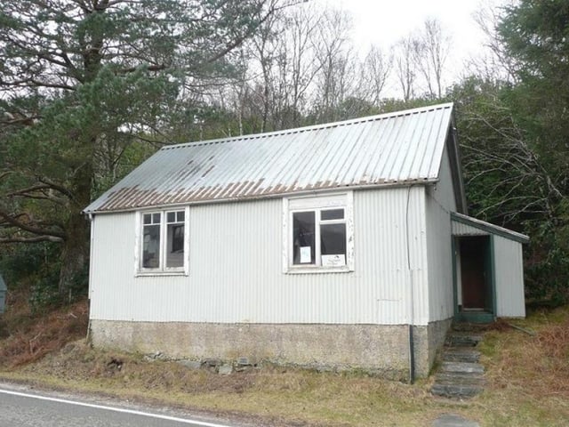 Detached former church hall within the village of Lochailort, around 26 miles from Fort William and set within sweeping hills and greenery at the head of Loch Ailort. Offers Over £14,995.