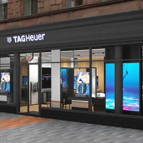 A rendering of how the new TAG Heuer boutique is likely to look when it opens later this year on Glasgow's Buchanan Street.