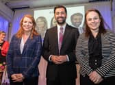 SNP leadership candidates Ash Regan, Humza Yousaf and Kate Forbes (Picture: Paul Campbell/PA Wire)
