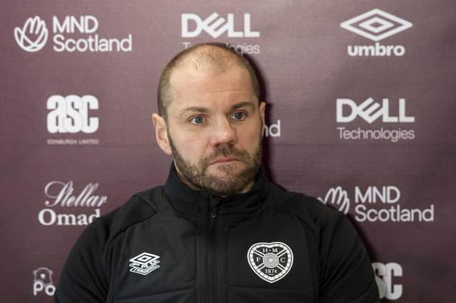 Manager Robbie Neilson on the memorable 2--0 win over Rangers that ended his first spell as Hearts manager in 2016: "I had a full head of hair back then!" (Photo by Mark Scates / SNS Group)