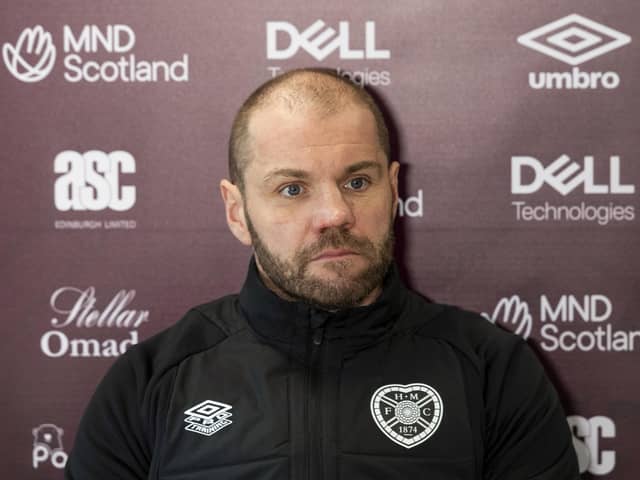 Manager Robbie Neilson on the memorable 2--0 win over Rangers that ended his first spell as Hearts manager in 2016: "I had a full head of hair back then!" (Photo by Mark Scates / SNS Group)