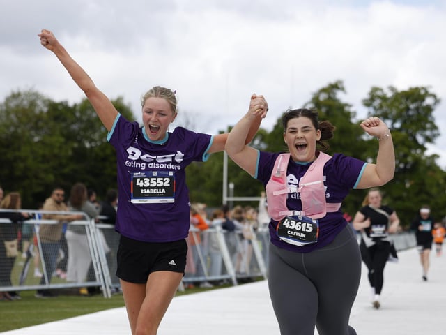 At the finishing line