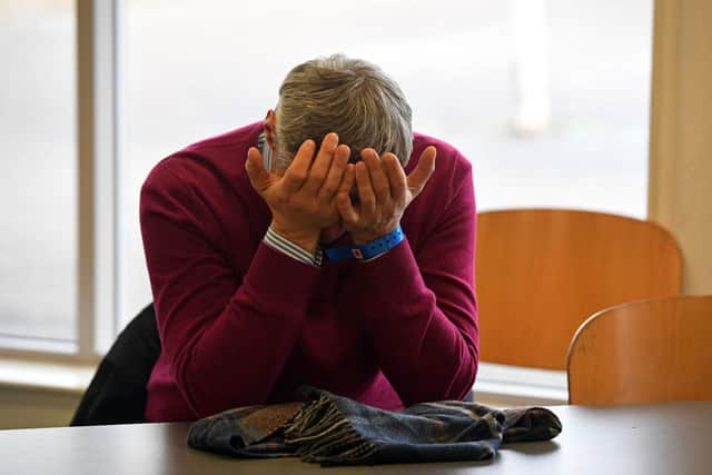 A homeless person at a Crisis centre. Picture: PA