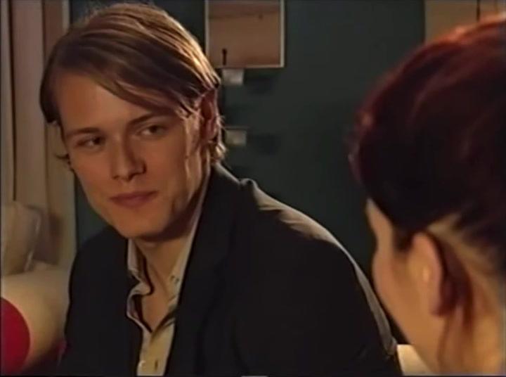 Sam Heughan featured in four episodes of the Glasgow-set Scottish soap opera broadcast in December 2005. He played Andrew Murray - the football player partner of Shieldinch resident Kelly-Marie, played by Carmen Pieraccini. River City is this year celebrating its 20th anniversary and Sam is one of the biggest stars to have appeared on the show in that time.