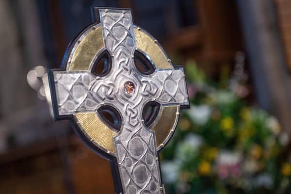 The Cross of Wales, which will lead the coronation procession at Westminster Abbey on 6 May, incorporates a relic of the True Cross gifted by Pope Francis