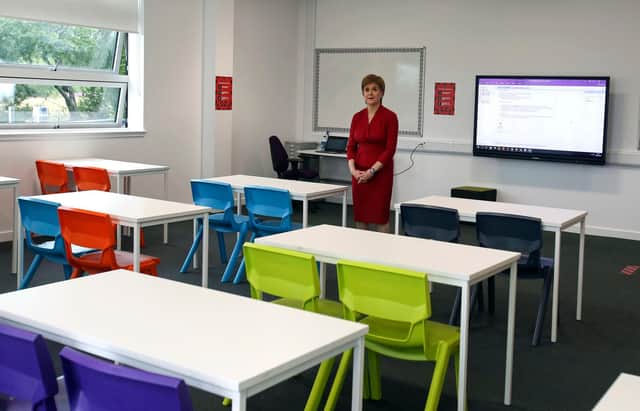 First Minister Nicola Sturgeon has said the return of schools on January 18 is under review