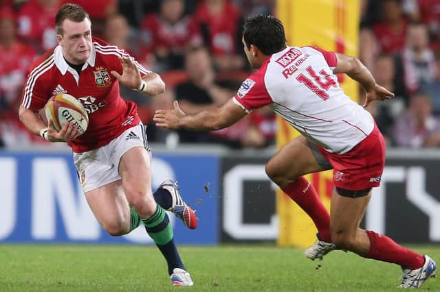 Stuart Hogg playing against Queensland Reds on the Lions' 2013 tour of Australia. Picture: David Rogers/Getty Images