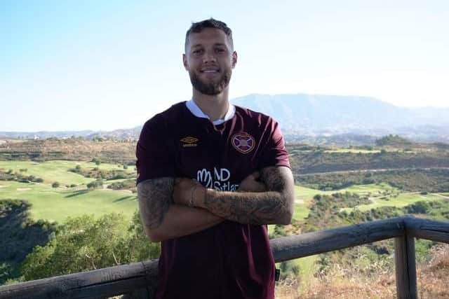 Jorge grant has joined Hearts on a three-year deal. Picture: Heart of Midlothian