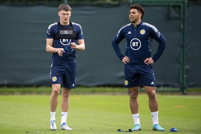 Nathan Patterson (left), Che Adams and Kenny McLean (not pictured) have pulled out of the Scotland squad to face Turkey on Wednesday. (Photo by Paul Devlin / SNS Group)