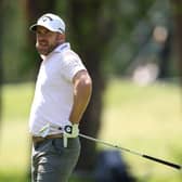 Richie Ramsay of Scotland reacts to hitting the pin with his second shot on the third hole during day three of the Soudal Open at Rinkven International Golf Club in Antwerp. Picture: Richard Heathcote/Getty Images.