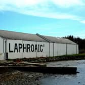 Laphroaig distillery (founded in 1815) is located on the south coast of the Isle of Islay. The Gaelic behind its name means ‘the beautiful hollow by the broad bay’ although it has also been associated with the Norse “breid-vik” which means broad bay. You pronounce its name like “la-froyg”.
