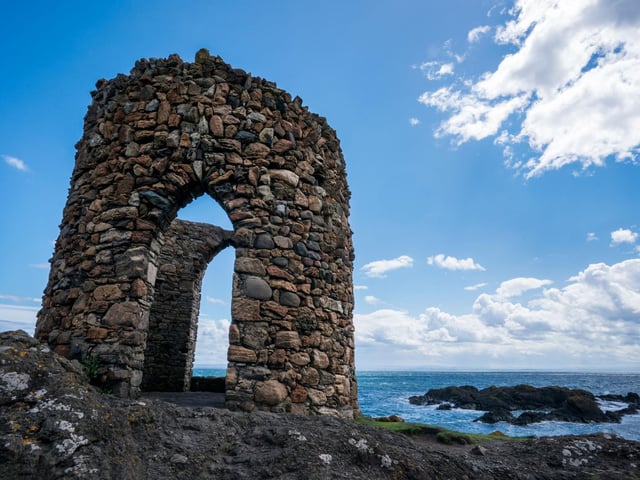 During winter you can wasily walk for an hour on some sections of the 116 mile Fife Coastal Path without seeing another person. The 45 minute section between St Monans and Elie is a little more popular and offers plenty of stunning views, including Lady's Tower (pictured), and you can pop into the Ship Inn pub at the end for a reward.