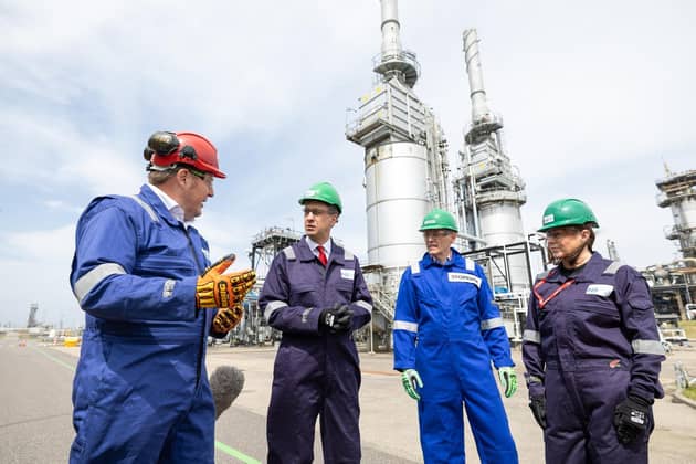 Energy Security and Net Zero Secretary Ed Miliband during a visit to St Fergus, Peterhead in Aberdeenshire, to welcome funding to progress the Acorn project as confirmed in the Spending Review. Picture: PA