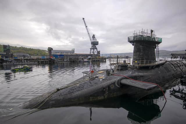 The majority of the 'nuclear site event reports' occurred at HM Naval Base Clyde at Faslane, near Helensburgh. Picture: James Glossop/AFP/Gettt