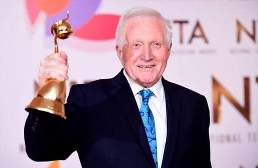 David Dimbleby with the Special Recognition award in the Press Room at the National Television Awards 2019 held at the O2 Arena, London. PRESS ASSOCIATION PHOTO. Picture date: Tuesday January 22, 2019. See PA story SHOWBIZ NTAs. Photo credit should read: Ian West/PA Wire