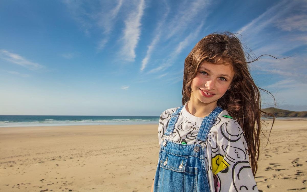 Schoolgirl from Barra in the Outer Hebrides makes it big as child model in Spain