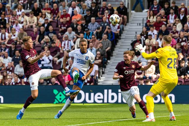 Dessers misses a chance against Hearts.