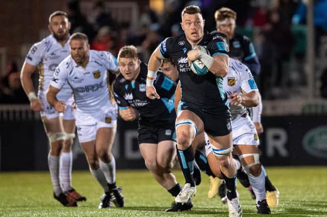 Jack Dempsey in action for Glasgow.