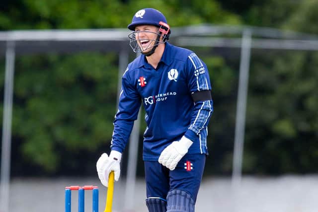 George Munsey racked up 50 runs for Scotland in the win over PNG