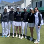 Two-tim Solheim Cup-winning captain Catriona Matthew joined GB&I players Louise Duncan, Lauren Walsh, Hannah Darling and Caley McGinty and also captain Elaine Ratcliffe on a reconnaissance trip to Merion, venue for the match next month. Picture: The R&A