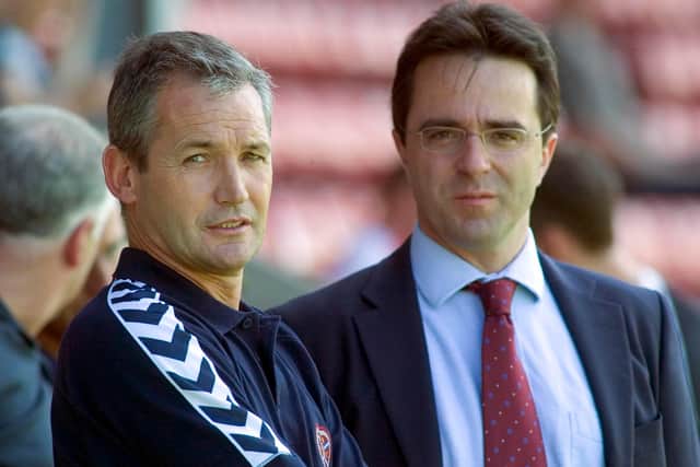 Hearts were flying in 2005 under George Burley and Phil Anderton before the pair left the club in quick succession. Picture: SNS Group