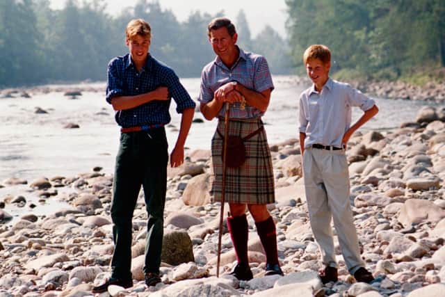 A picture from Balmoral in August 1997, taken around a fortnight before the death of Diana, Princess of Wales. PIC: James Gray/Shutterstock.