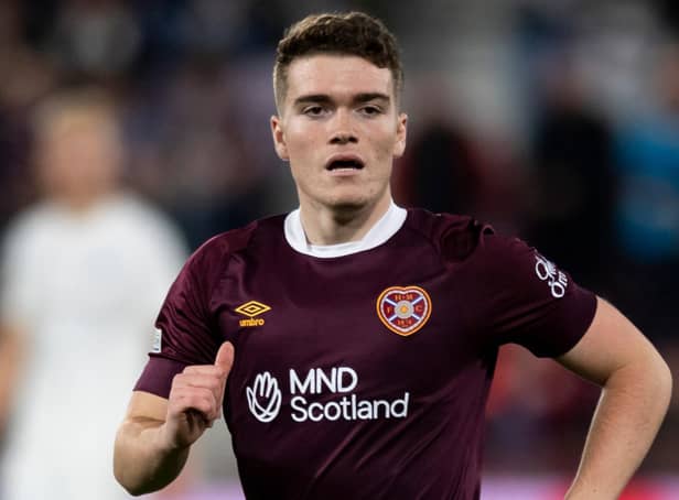 Euan Henderson scored Hearts' goal against Swansea City at Tynecastle.