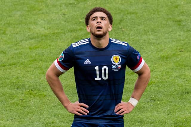 Che Adams was left on the bench for Scotland's Euro 2020 opener after the heart scare. (Photo by Ross Parker / SNS Group)
