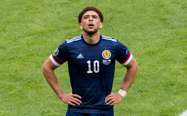 Che Adams was left on the bench for Scotland's Euro 2020 opener after the heart scare. (Photo by Ross Parker / SNS Group)