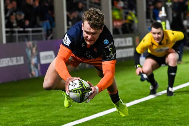 Darcy Graham was in try-scoring form for Edinburgh before sustaining his injury. (Photo by Paul Devlin / SNS Group)