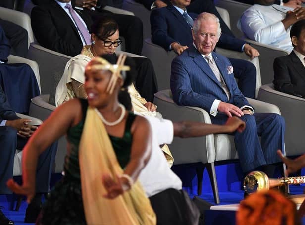 Prince Charles at the opening ceremony of the Commonwealth Heads of Government Meeting in Rwanda (Picture: Simon Maina/ AFP/Getty Images